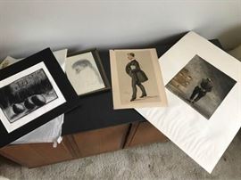 Charcoal, Print, Pencil, and More Incl 1888 Vanity Fair Print