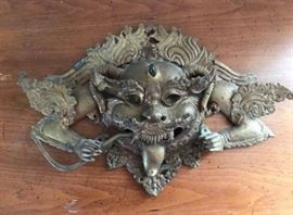 Large Metal Asian Sculpture