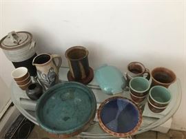 Pottery, Glidden Dish, Pitcher, and More