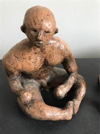 Three Sculptures, Bowl, and Painting