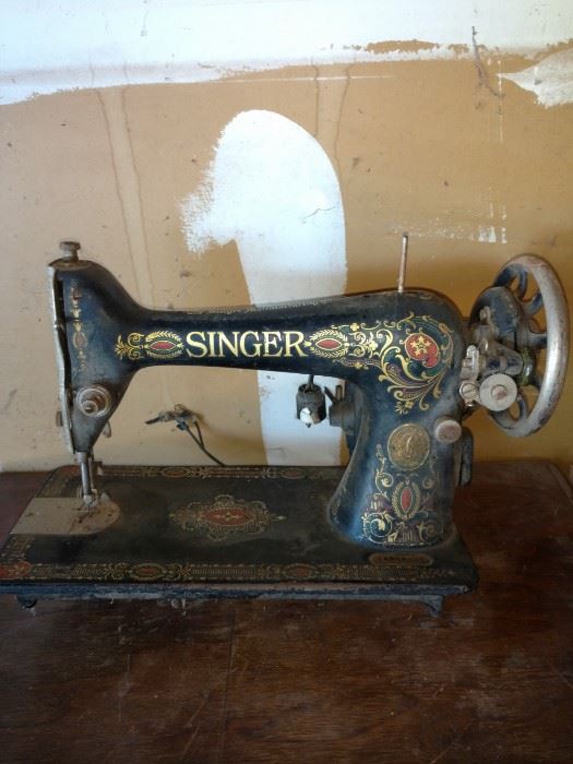 Antique singer sewing machine