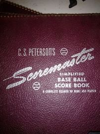 Baseball score books