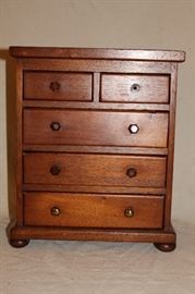 Antique Miniature Mahogany Chest of Drawers