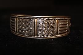 Vintage Mexico 925 Sterling Cuff Bracelet