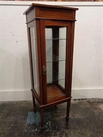 Antique Edwardian Period Small Vitrine Display Cabinet