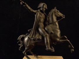 Antique French Marble and Bronze Napoleon Clock