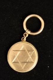 Antique Gold Filled Judaica B'nai B'rith Locket Charm 1906 
