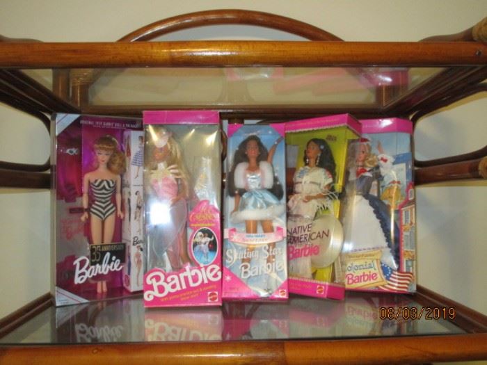 Barbies in original boxes