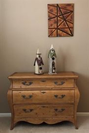 Ethan Allen Bombe Chest "Criss Cross" by Bonnie Hoath