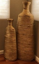 Floor Vases in Gold 