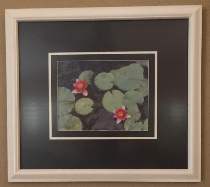 "Lilies of Monet" Photo 8 x 10 framed
