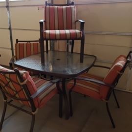 Patio Table and Chairs  (Umbrella also available) 