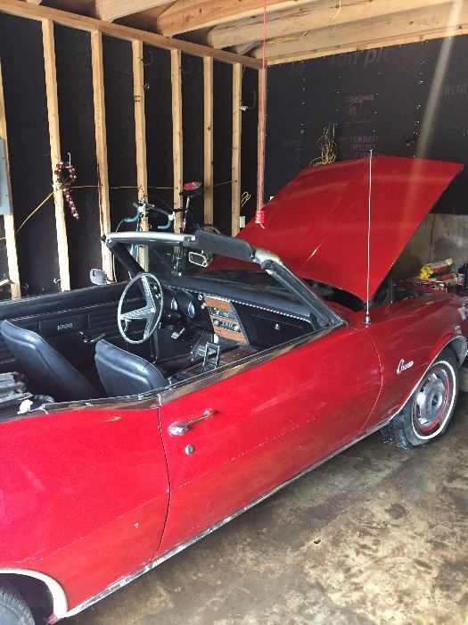 1968 Chevy Camero,  327 cu in automatic three speed transmission. Roughly 35k miles.