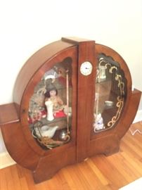 Rare round Art Deco cabinet