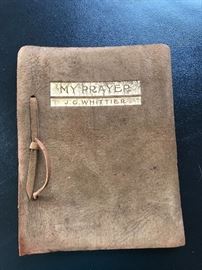 Prayer book and poems by Whittier