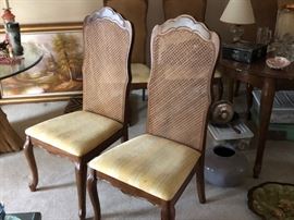 Set of 8 Dining Chairs, Table and China Cabinet