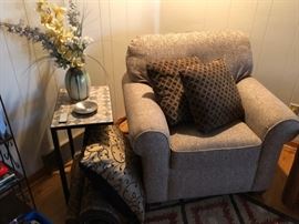 Cozy Chair, Side Table and Pillows