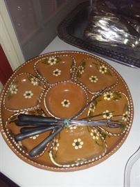 Hand Painted Serving Dish