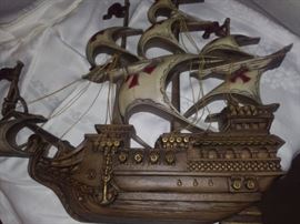 Wooden Carving Ship