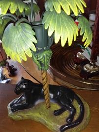 Petit Choses Black cougar under palm