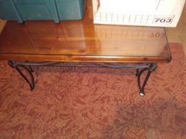 Oak Table with glass atop.. we have several
