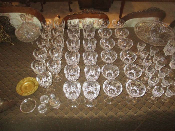 Etched goblets and stemware
