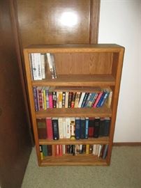 Book case and books