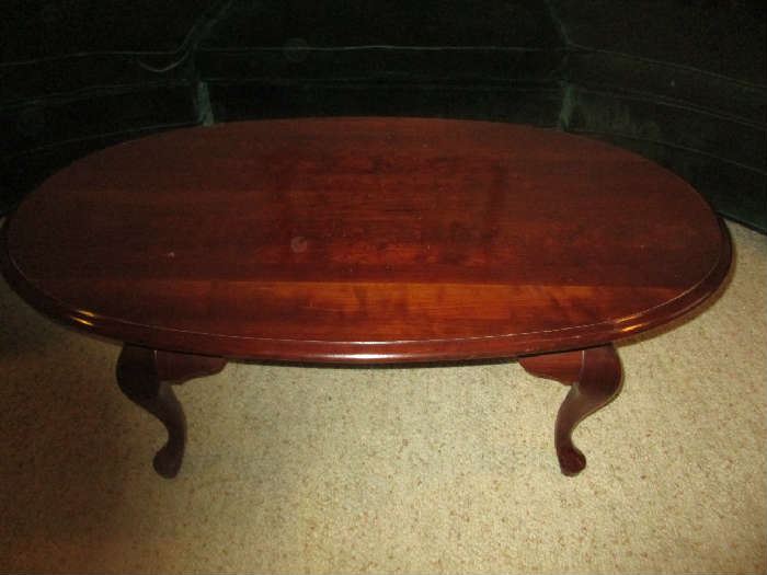 Oval Cherry coffee table