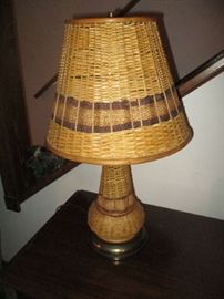 Wicker lamp