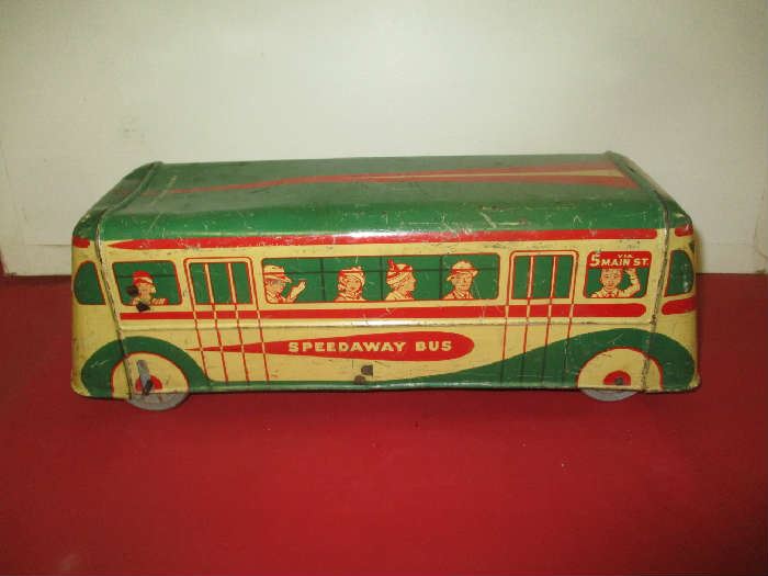 Wolverine toy Speedway bus friction toy