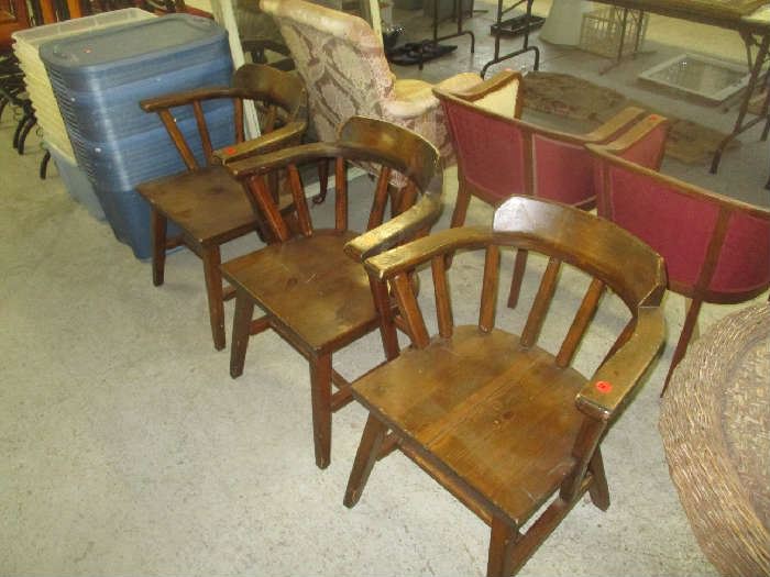 Wood chairs