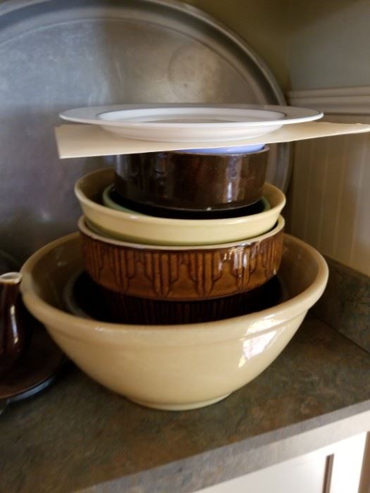 antique mixing bowls