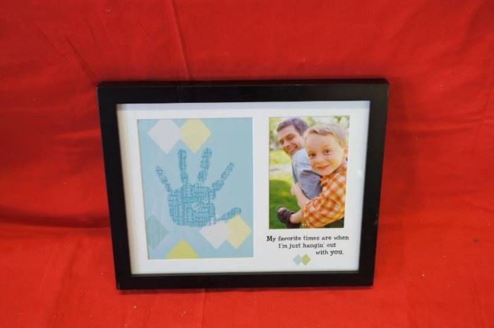 Childs Palm Print and Photo Frame