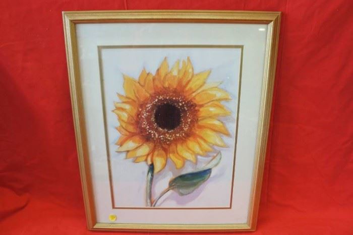 Framed Sunflower Wall Decor