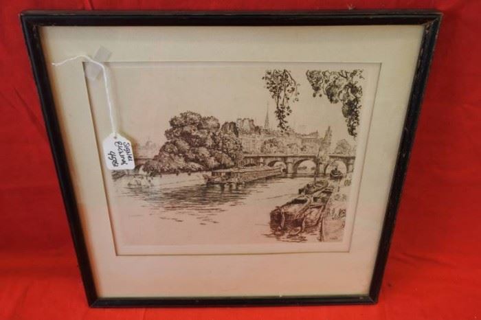 Signed Etching of Water Channel
