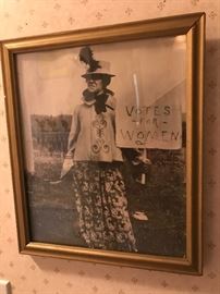 Suffragette framed photo