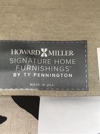 Label in Howard Miller chair and ottoman