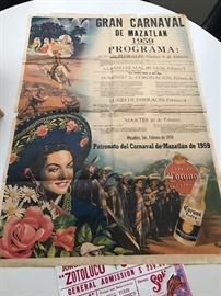1959 program for Carnival, sponsored by Corona Beer 