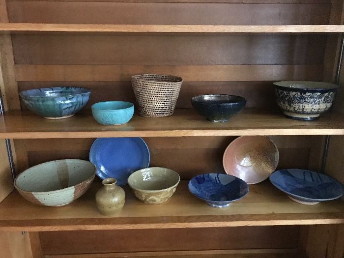 Studio pottery, and a basket!