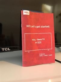 TCL Roku TV with manual