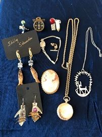 Fine & costume Jewelry , including a Shirley Schroeder original creation (earrings)