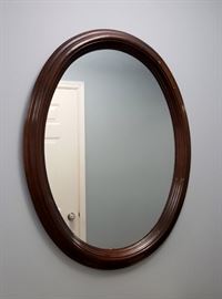 lg antique oval mirror