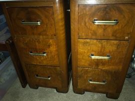 Pair of deco night stands