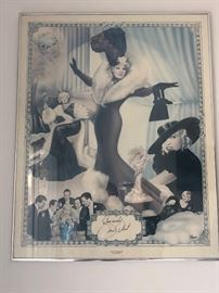 Mae West signed litho