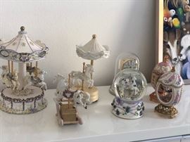 Horse carousel collectibles 