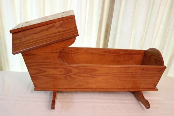 Large wooden cradle