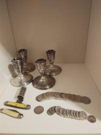 Old silver coins
