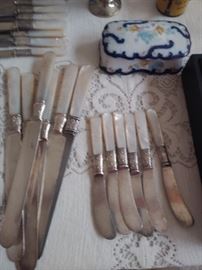Pearl handle flatware