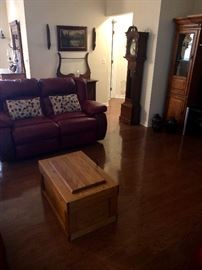 Hand made solid oak chest