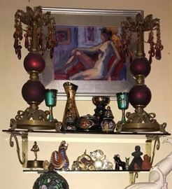 NUDE OIL PAINTING SIGNED $200